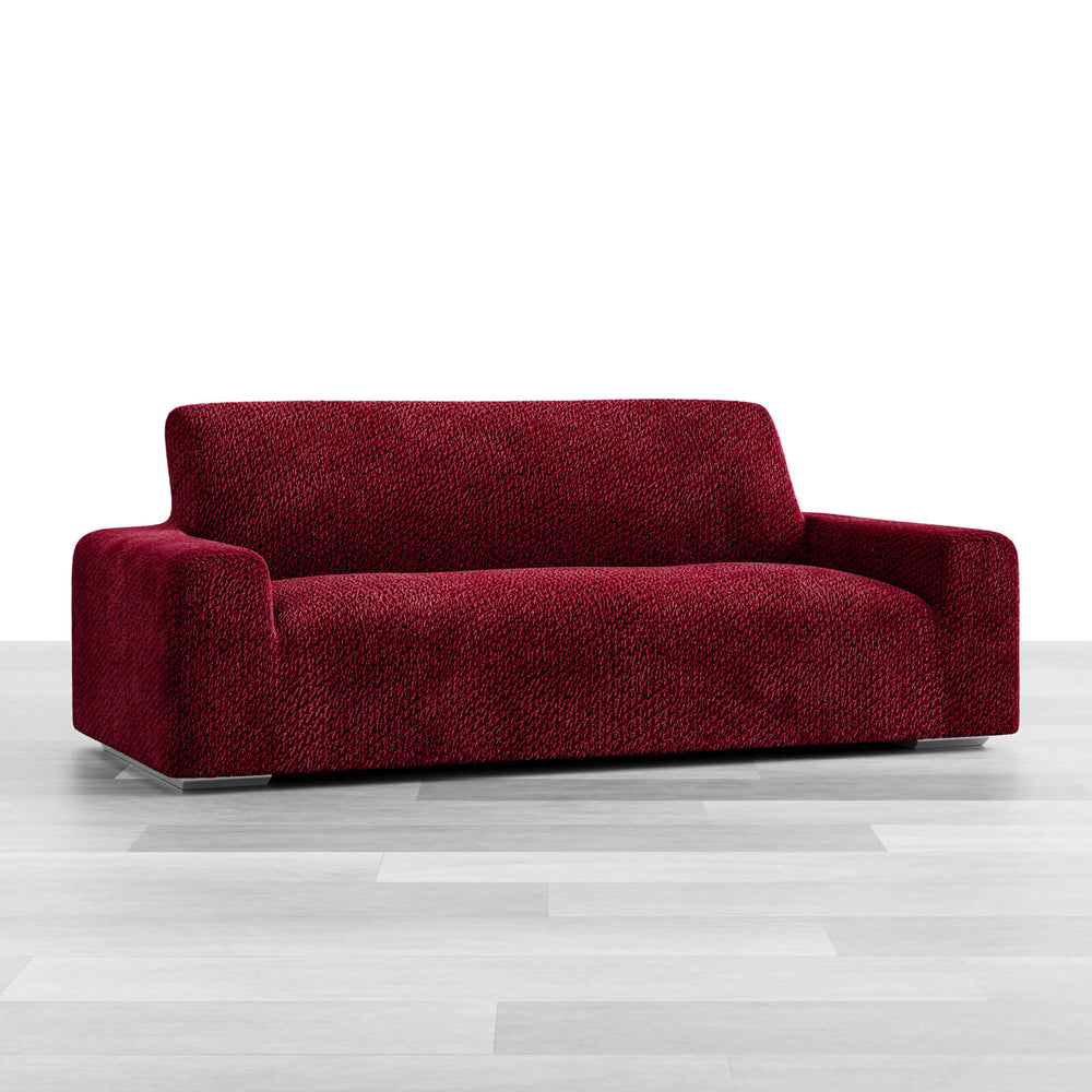 Velvet - Funda Sofa 3 cuerpos Bordeaux
