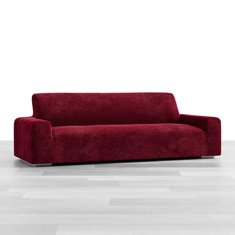 Velvet - Funda Sofa 4 cuerpos Bordeaux