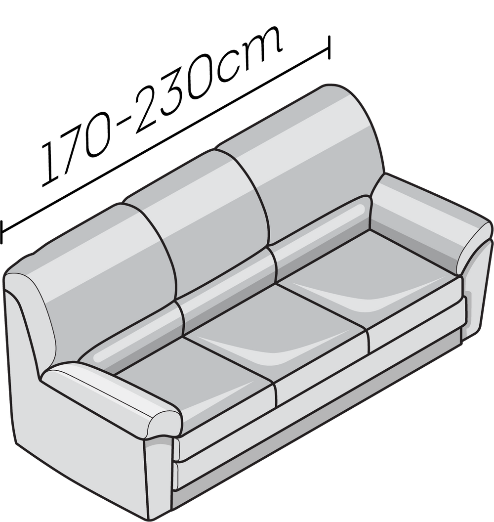 Microfibra - Funda Sofa 3 cuerpos Charcoal
