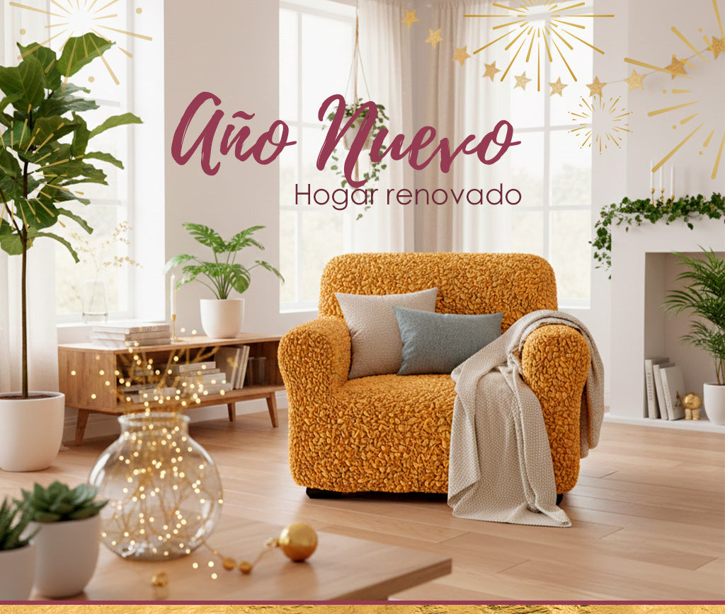Fundas para un living listo para Año Nuevo ✨