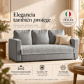Microfibra - Protector Impermeable para Sofa 3 cuerpos Pearl