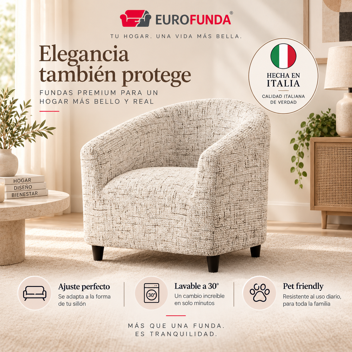 Funda Poltrona Stracciatella