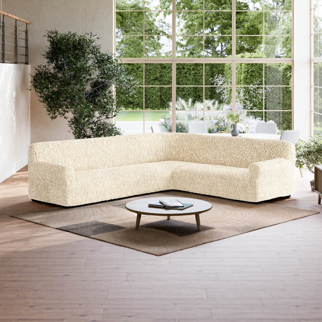 Algodon Organico - Funda Sofa Esquinero Vanilla