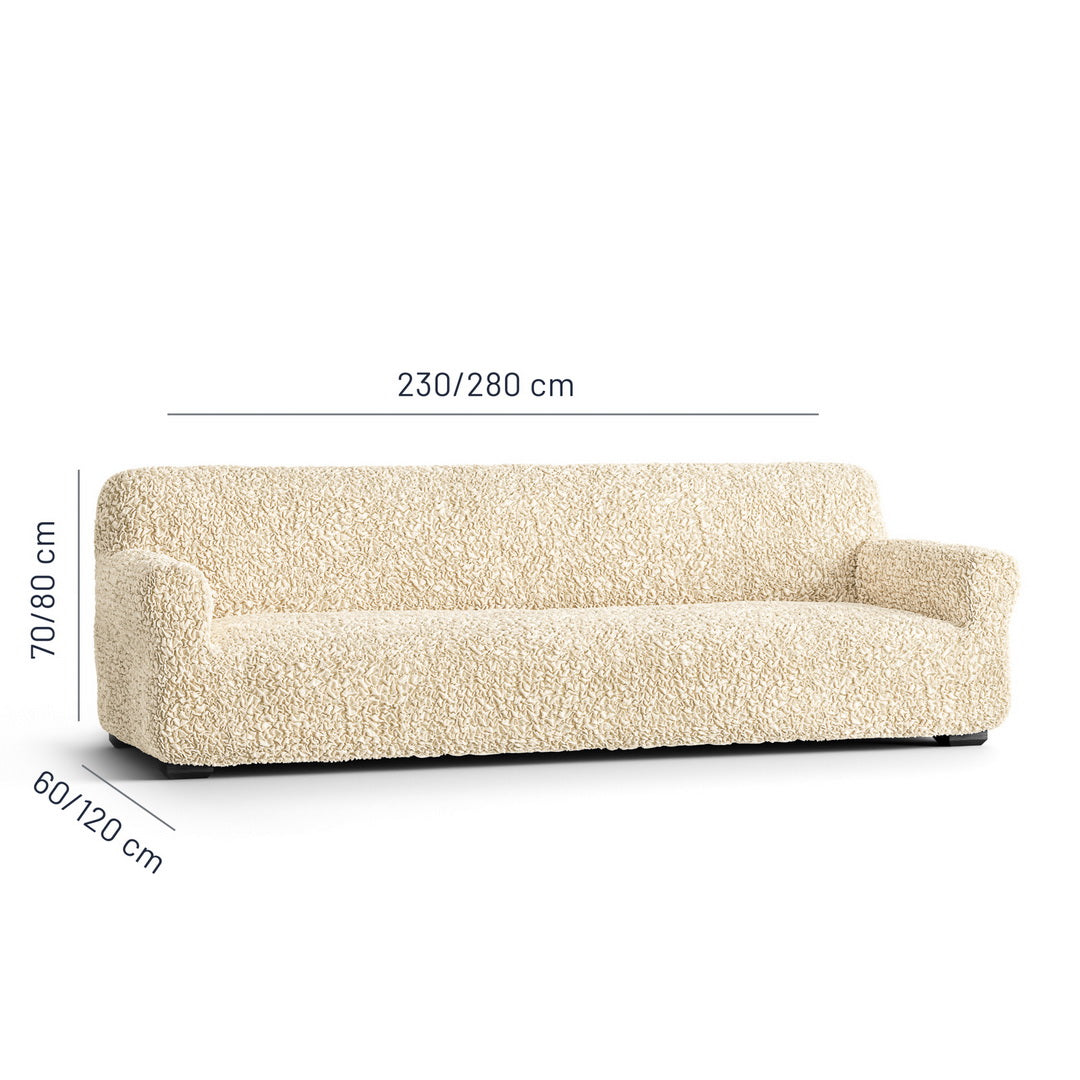 Algodon Organico - Funda Sofa 4 cuerpos Vanilla