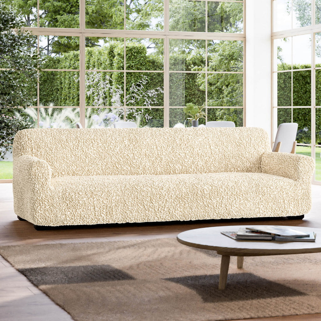 Algodon Organico - Funda Sofa 4 cuerpos Vanilla