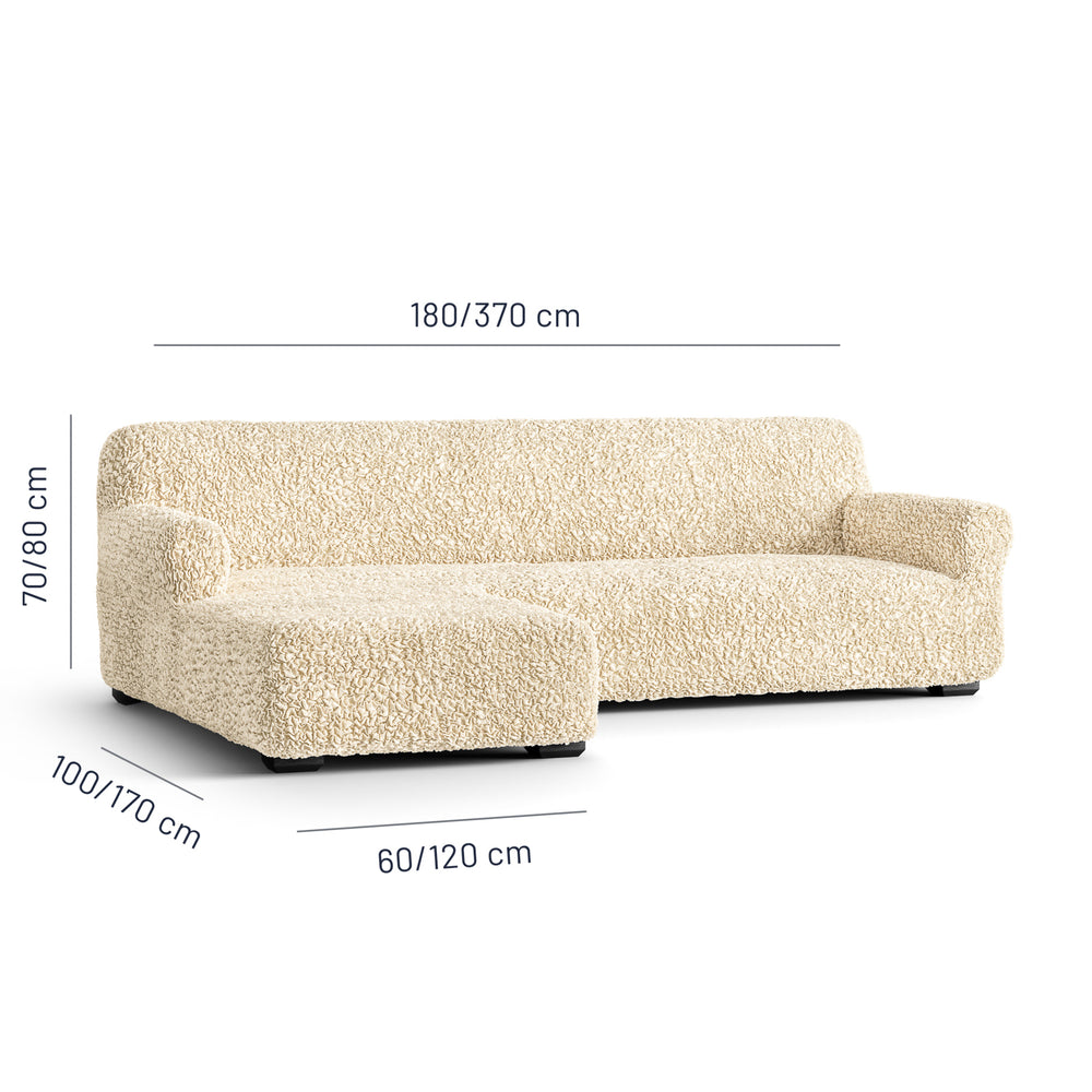 Algodon Organico - Funda Sofa L Izquierdo Vanilla