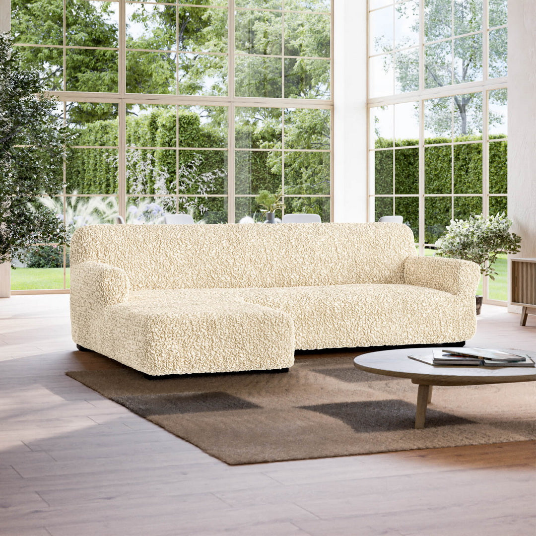 Algodon Organico - Funda Sofa L Izquierdo Vanilla