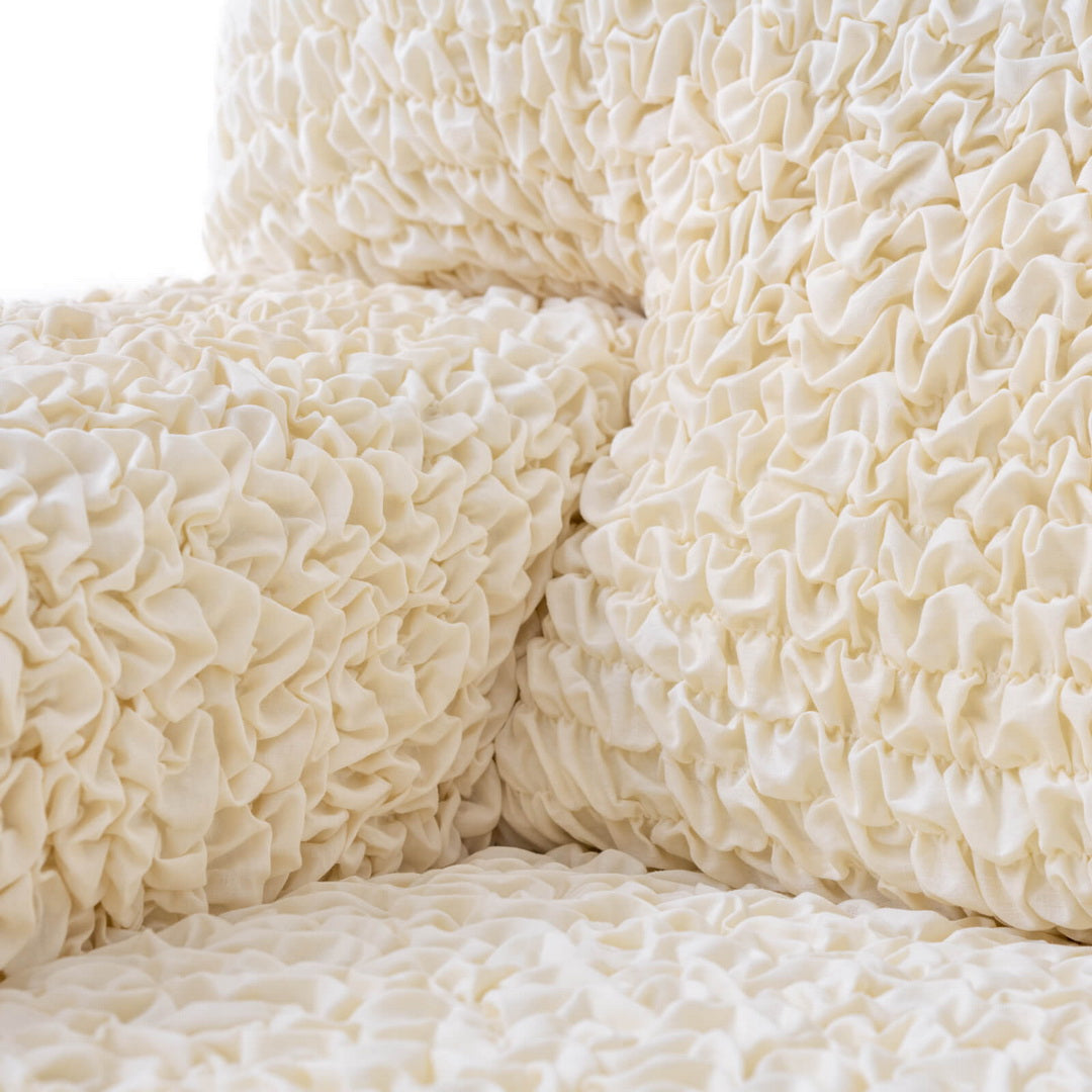 Algodon Organico - Funda Sofa 4 cuerpos Vanilla