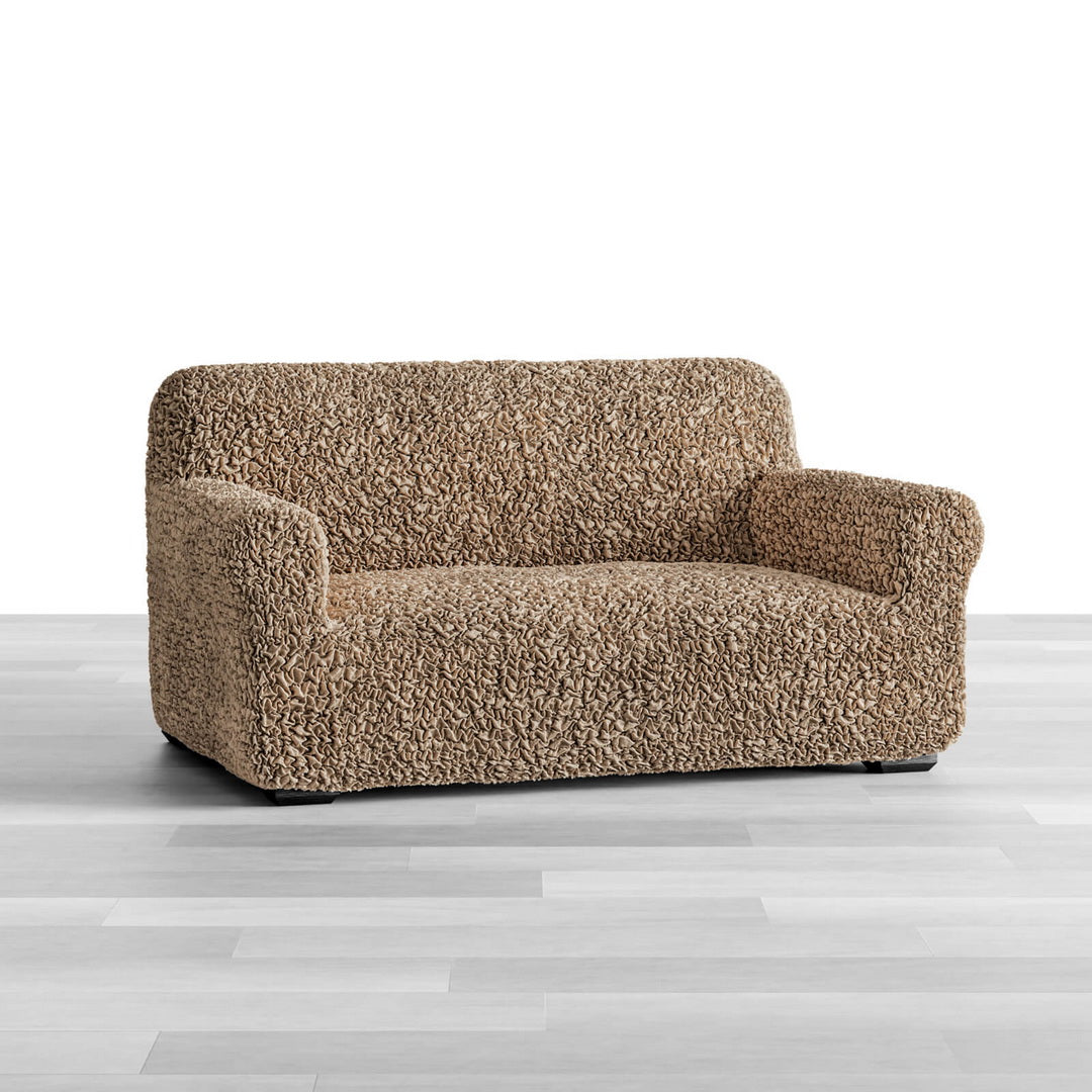 Algodon Organico - Funda Sofa 2 cuerpos Capuccino