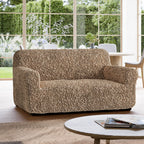 Algodon Organico - Funda Sofa 2 cuerpos Capuccino