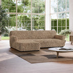 Algodon Organico - Funda Sofa L Izquierdo Capuccino