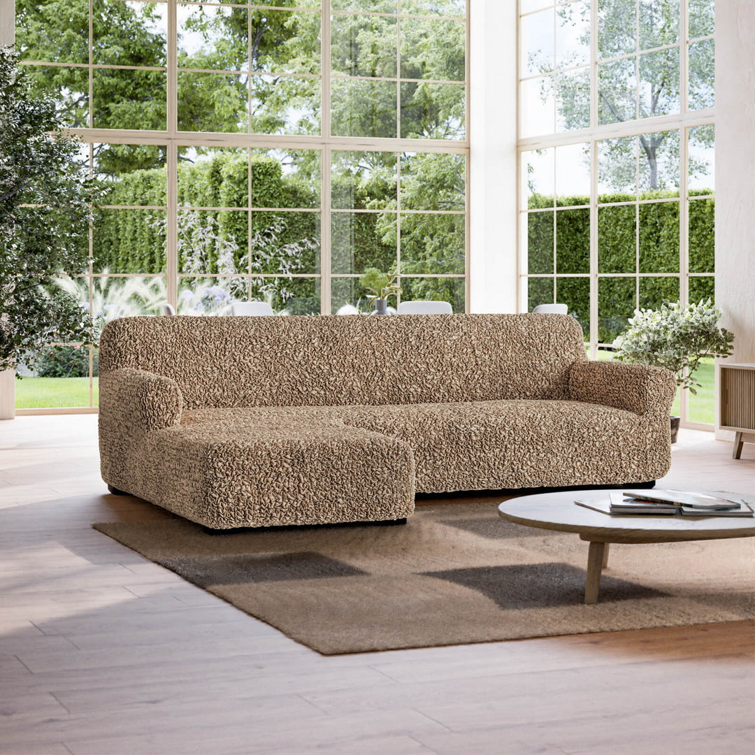 Algodon Organico - Funda Sofa L Izquierdo Capuccino