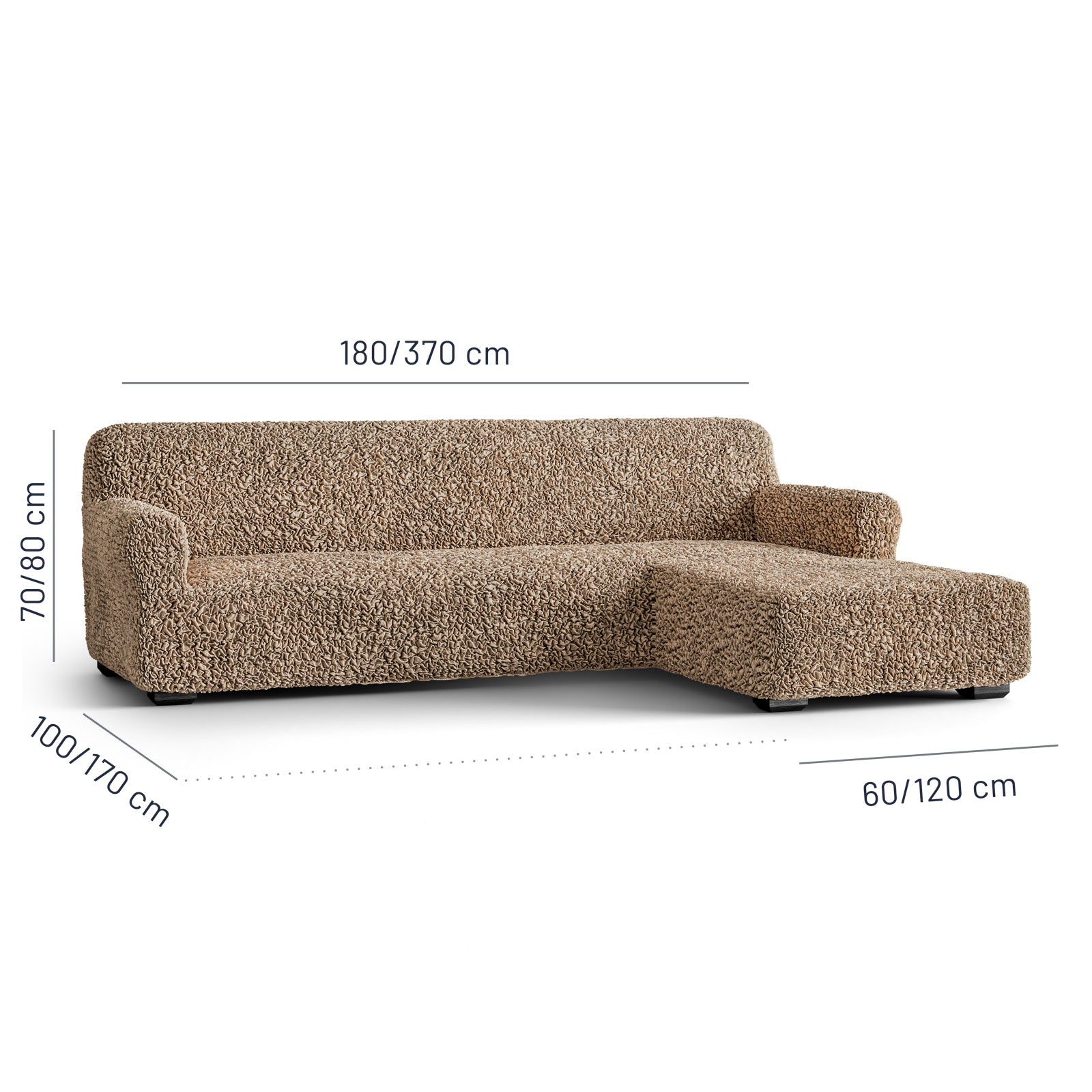 Algodon Organico - Funda Sofa L Derecho Capuccino