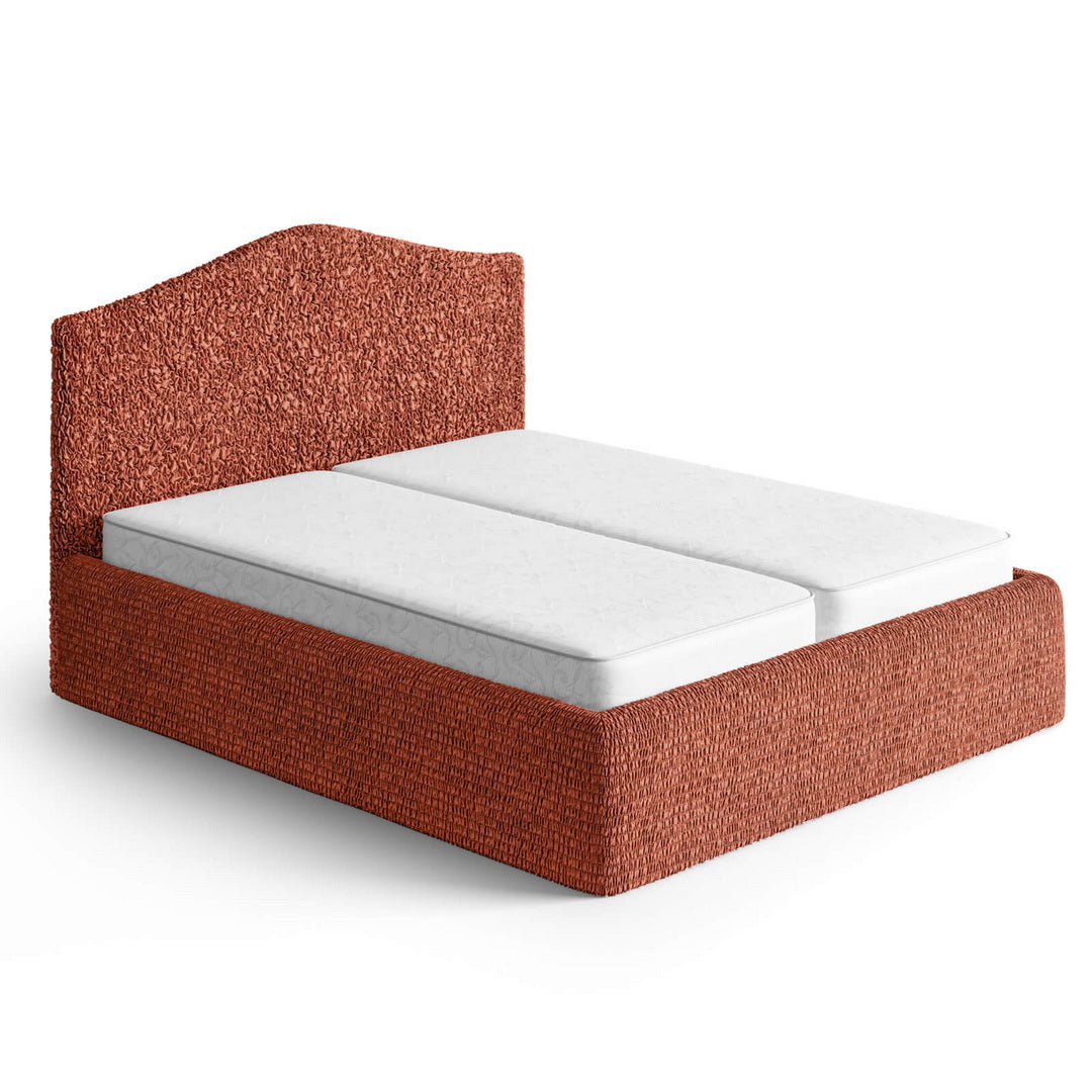 Algodon Organico - Funda Cama 2 Plazas Terracota