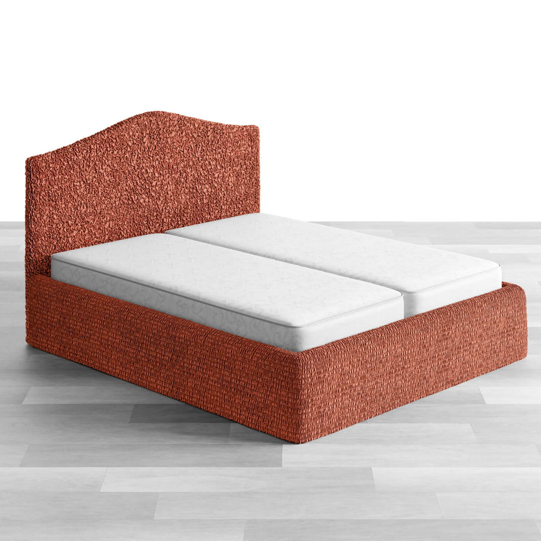 Algodon Organico - Funda Cama 2 Plazas Terracota