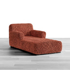 Algodon Organico - Funda Chaise Lounge Terracota