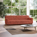Algodon Organico - Funda Sofa 4 cuerpos Terracota