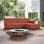 Algodon Organico - Funda Sofa L Derecho Terracota