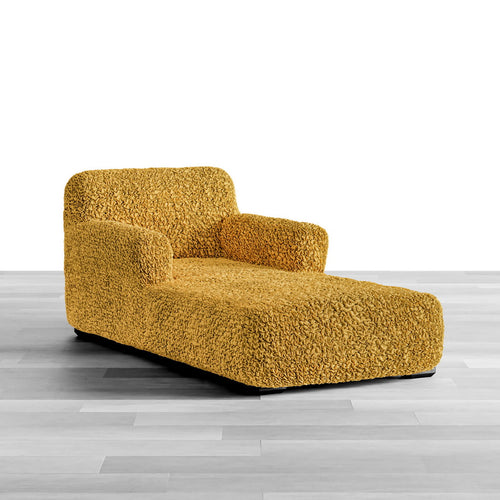 Algodon Organico - Funda Chaise Lounge Mostaza
