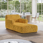 Algodon Organico - Funda Chaise Lounge Mostaza