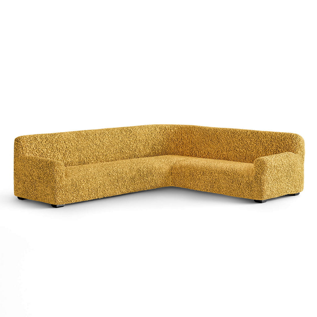 Algodon Organico - Funda Sofa Esquinero Mostaza