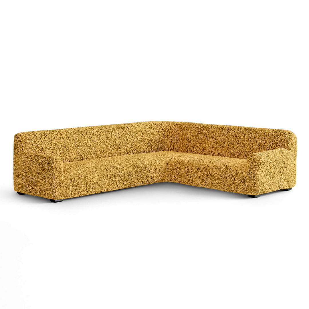 Algodon Organico - Funda Sofa Esquinero Mostaza