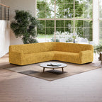 Algodon Organico - Funda Sofa Esquinero Mostaza