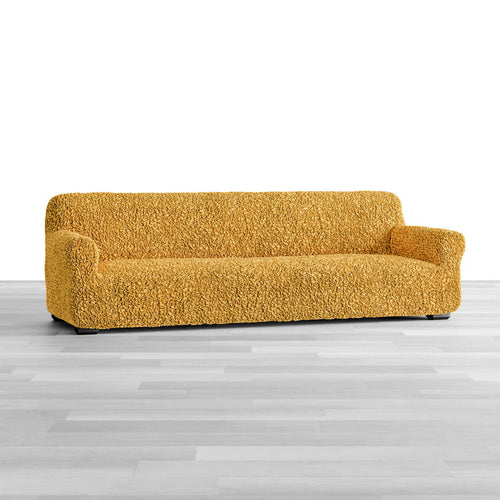 Algodon Organico - Funda Sofa 4 cuerpos Mostaza