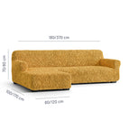 Algodon Organico - Funda Sofa L Izquierdo Mostaza