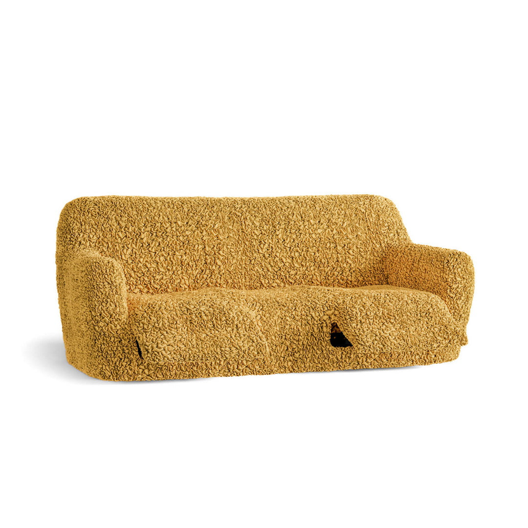 Algodon Organico - Funda Berger 3 cuerpos Mostaza
