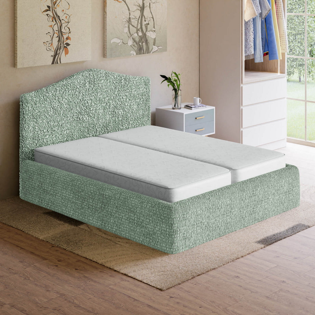 Algodon Organico - Funda Cama 2 Plazas Menta