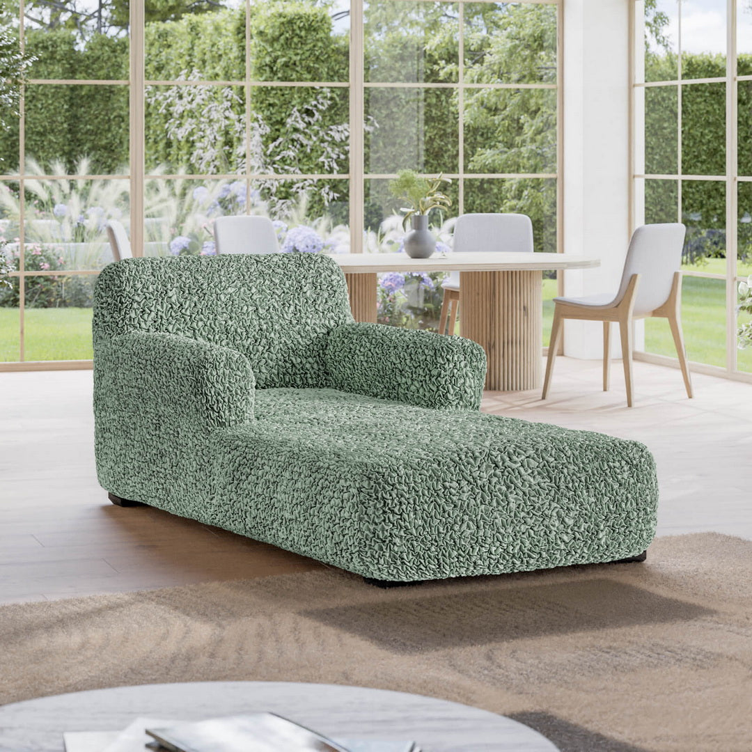 Algodon Organico - Funda Chaise Lounge Menta