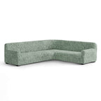 Algodon Organico - Funda Sofa Esquinero Menta