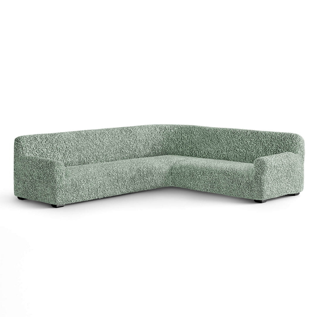 Algodon Organico - Funda Sofa Esquinero Menta