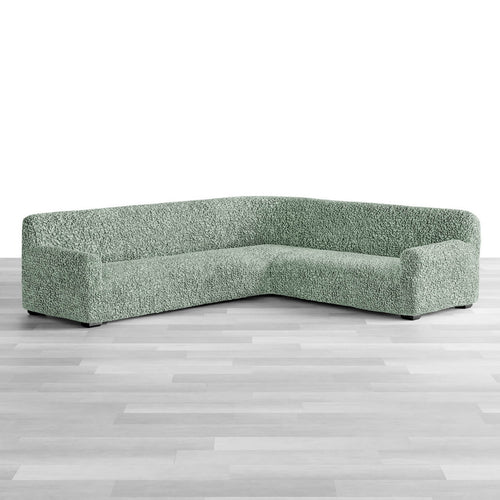 Algodon Organico - Funda Sofa Esquinero Menta