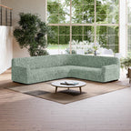 Algodon Organico - Funda Sofa Esquinero Menta