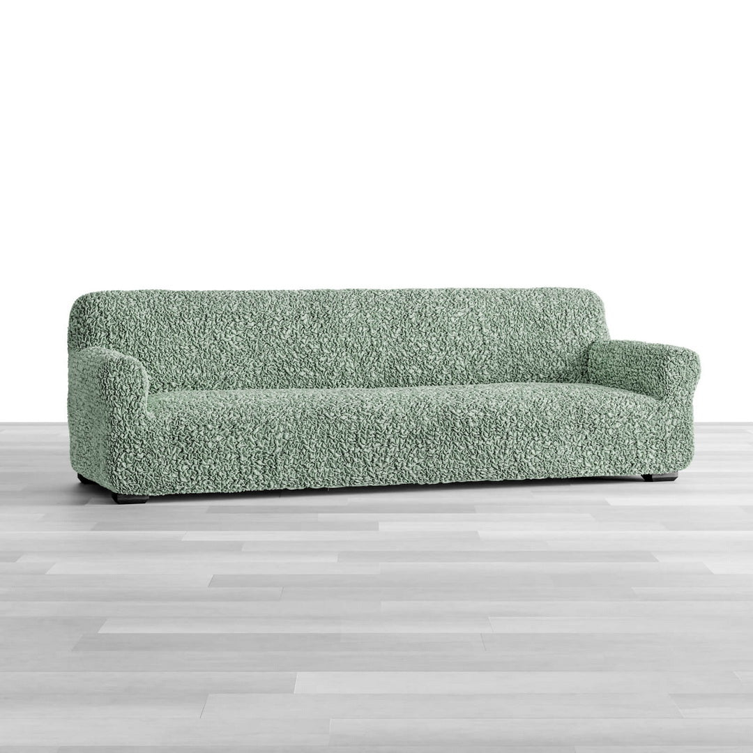 Algodon Organico - Funda Sofa 4 cuerpos Menta