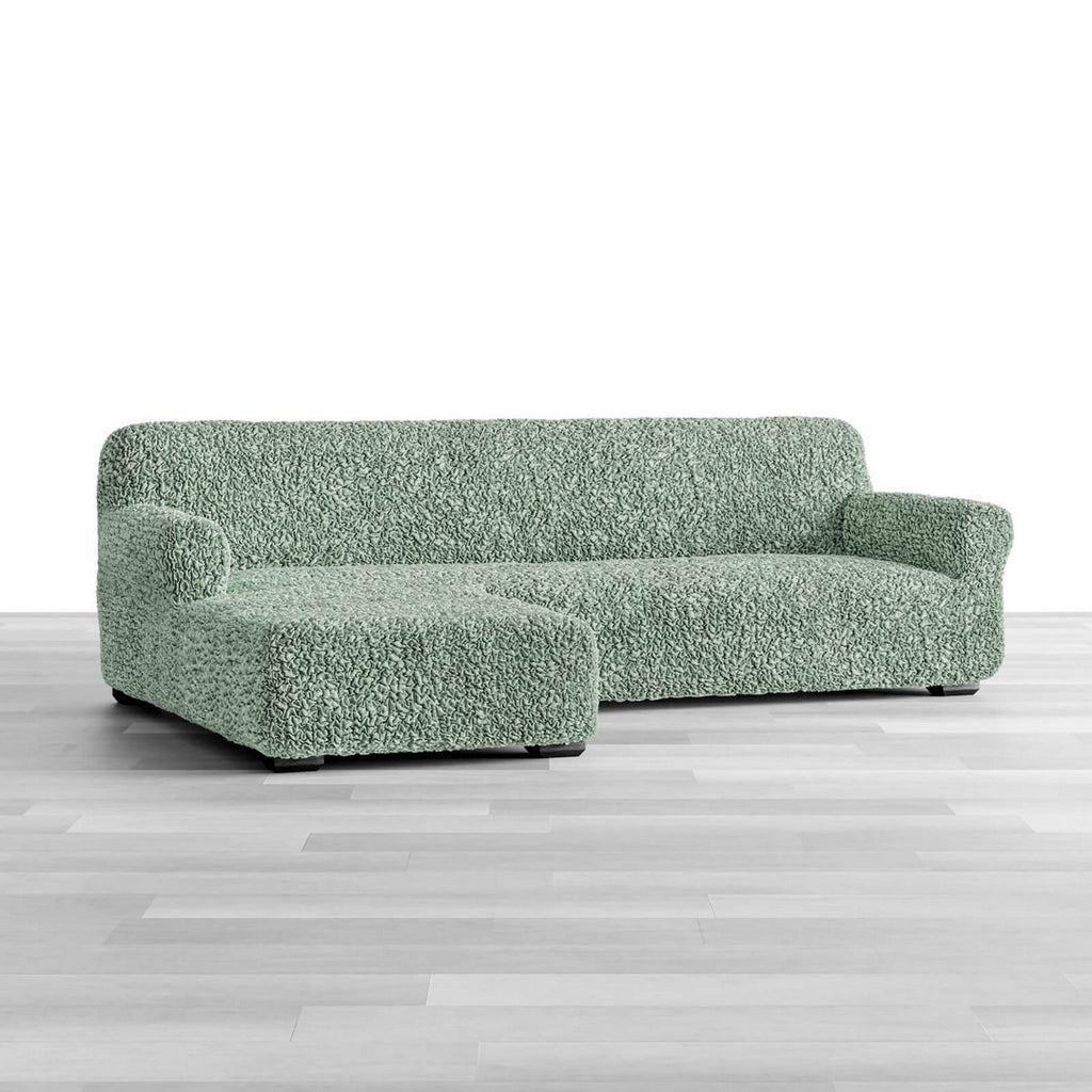 Algodon Organico - Funda Sofa L Izquierdo Menta