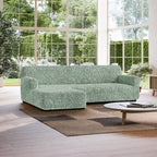 Algodon Organico - Funda Sofa L Izquierdo Menta