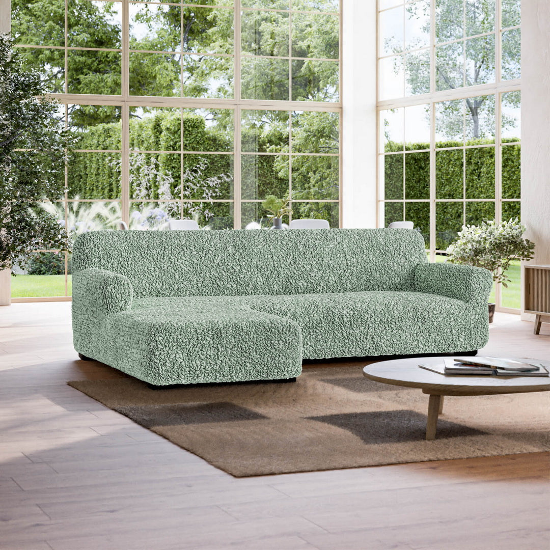 Algodon Organico - Funda Sofa L Izquierdo Menta
