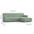 Algodon Organico - Funda Sofa L Derecho Menta