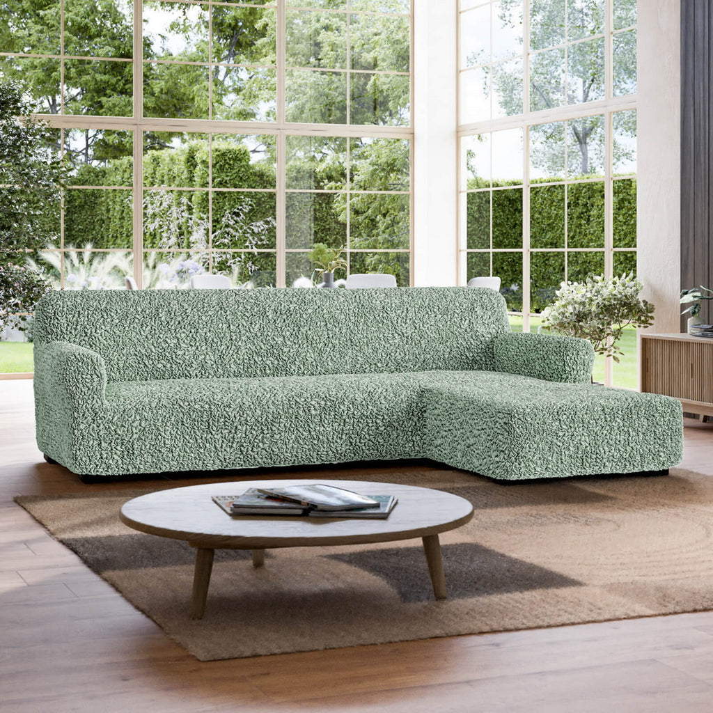 Algodon Organico - Funda Sofa L Derecho Menta
