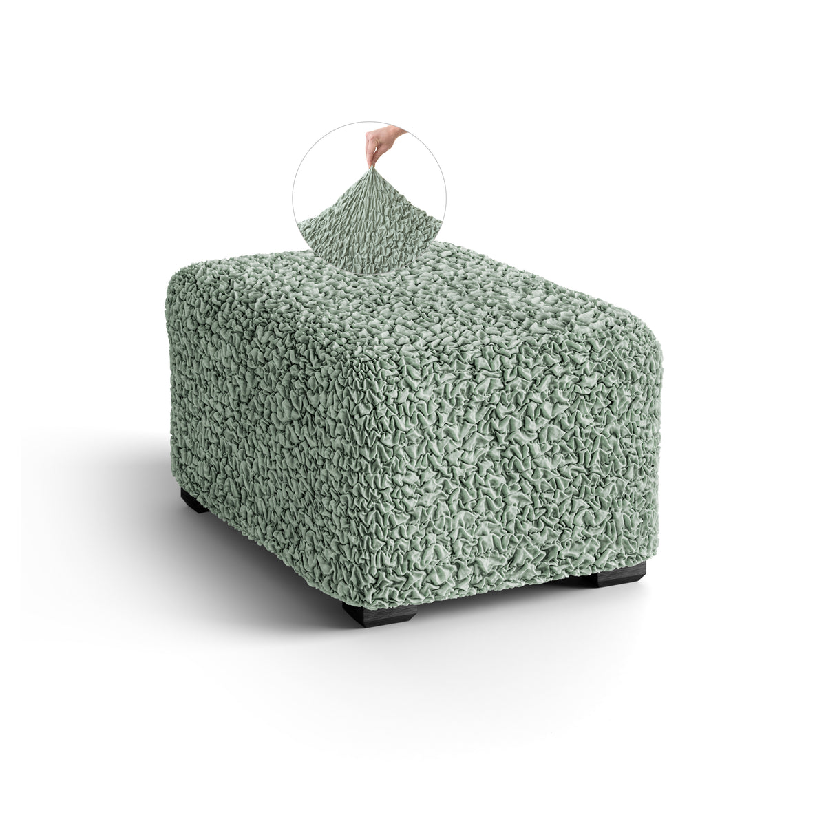 Algodon Organico - Funda Ottomana Menta