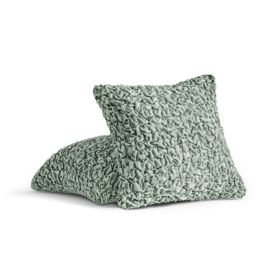 Algodon Organico - 2 Fundas Cojines Menta