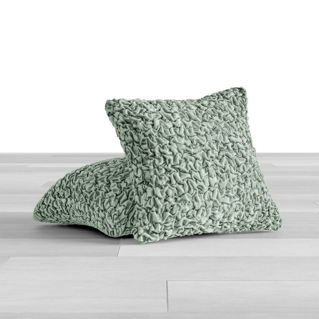 Algodon Organico - 2 Fundas Cojines Menta