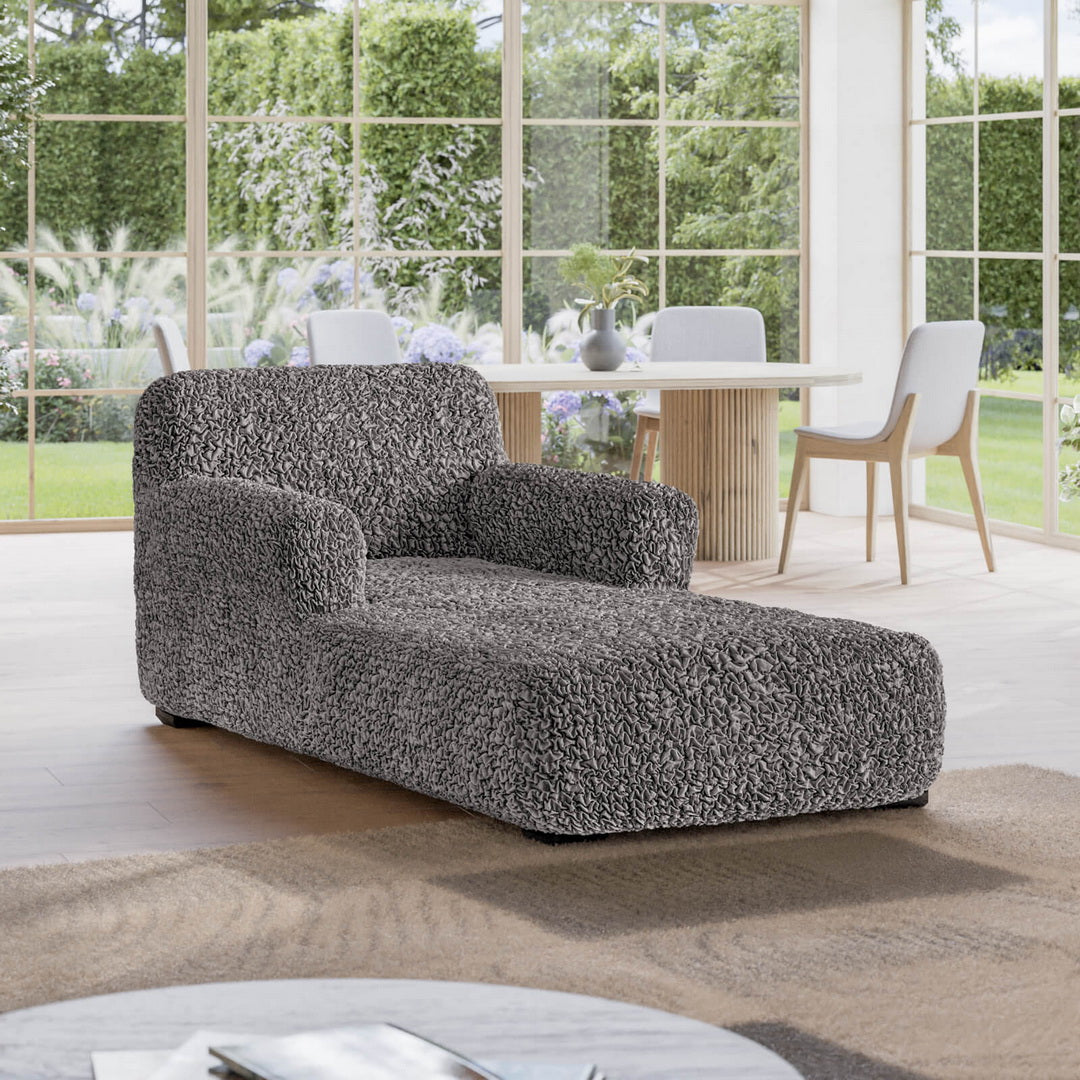 Algodon Organico - Funda Chaise Lounge Charcoal