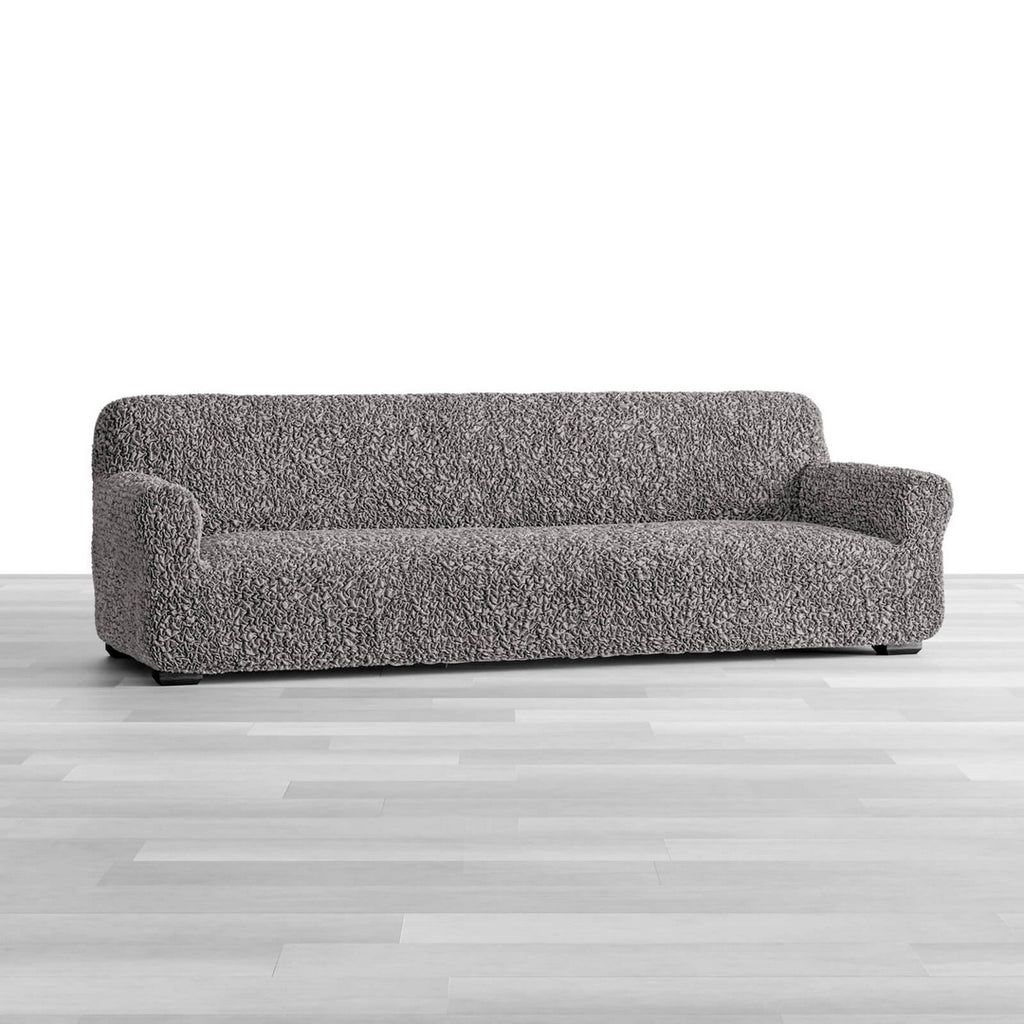 Algodon Organico - Funda Sofa 4 cuerpos Charcoal