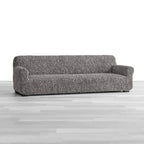 Algodon Organico - Funda Sofa 4 cuerpos Charcoal