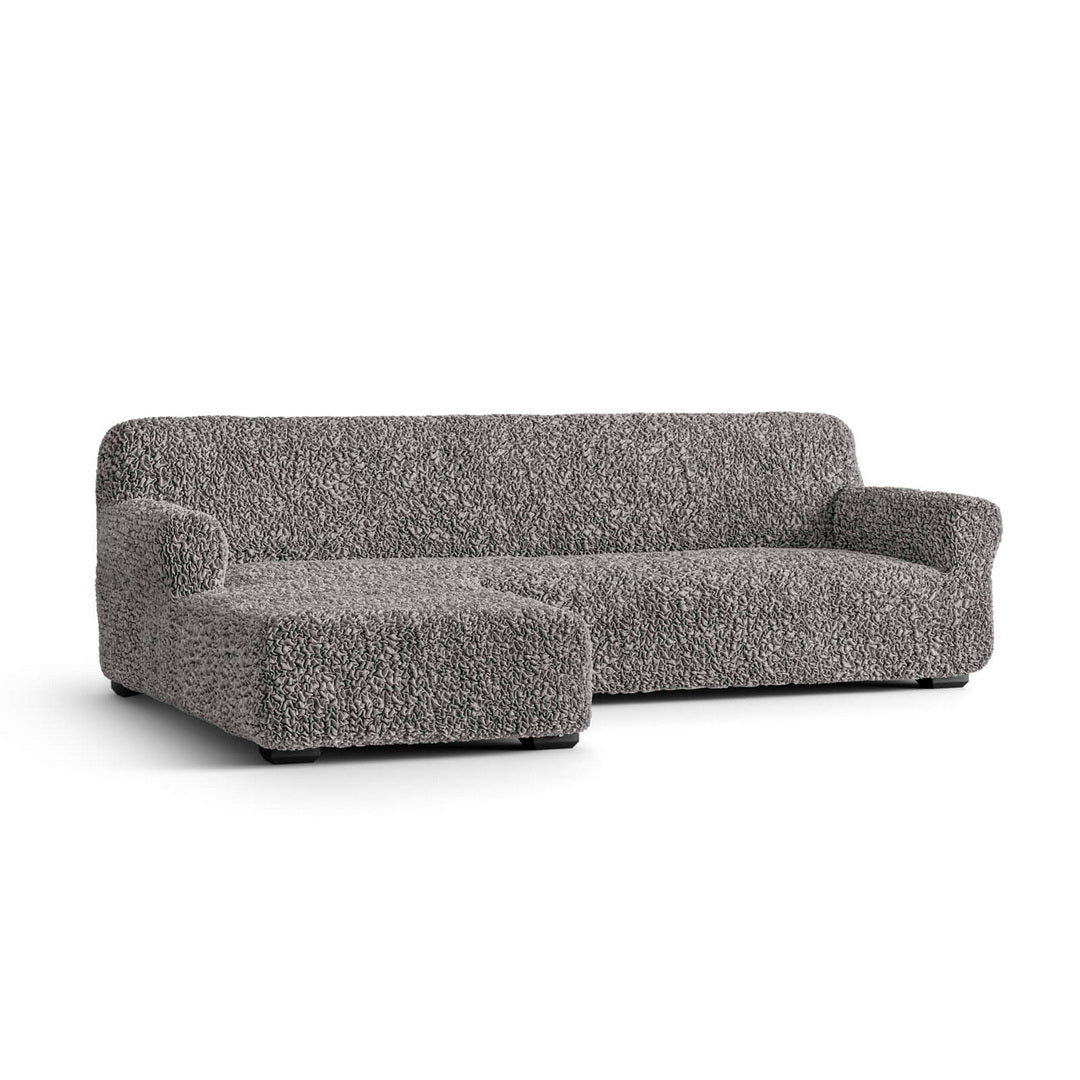Algodon Organico - Funda Sofa L Izquierdo Charcoal