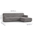 Algodon Organico - Funda Sofa L Derecho Charcoal
